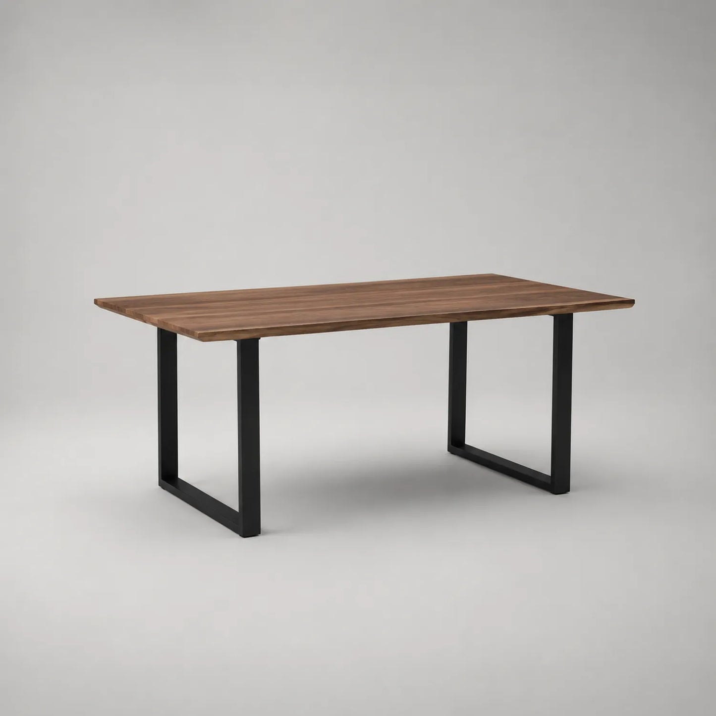 Esstisch Walnussholz Metall 180x90x75 cm