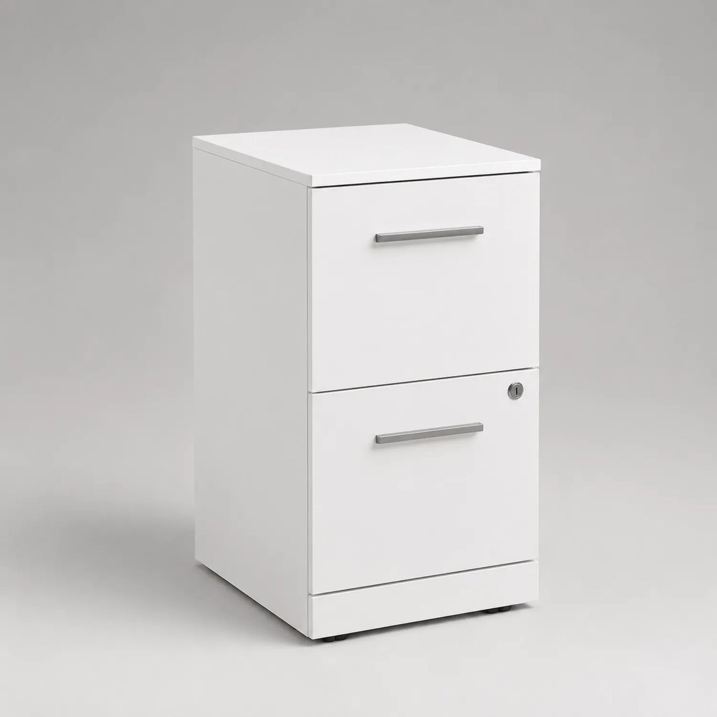 Aktenschrank mit 2 Schubladen Weiß 40x45x72 cm MDF