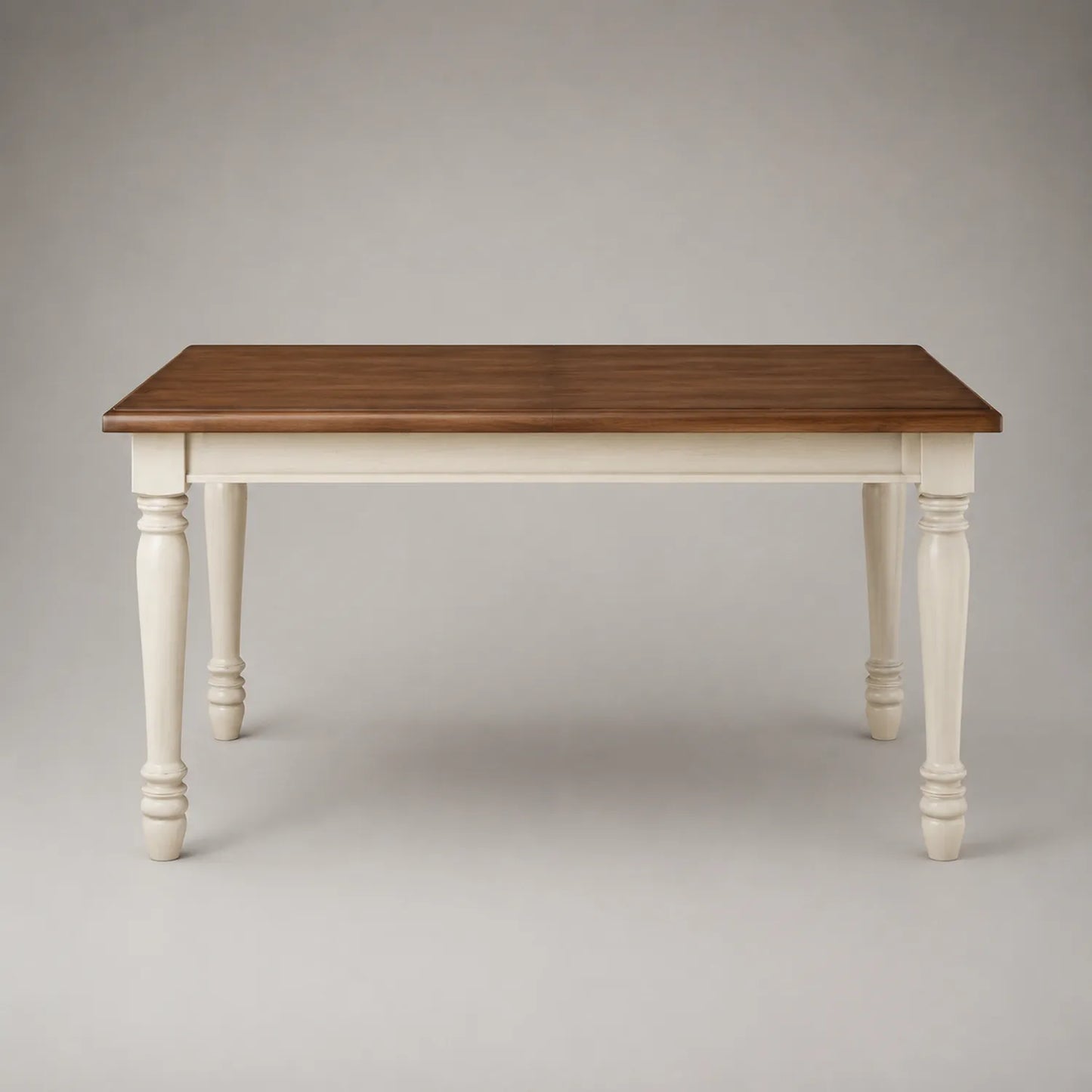 Rechteckiger Esstisch 140x90 cm Holz Weiß