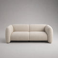2-Sitzer Sofa Bouclé Stoff Beige 220cm