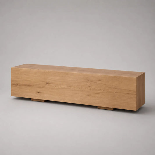 Holzbank Eiche Massivholz 150x40x45cm