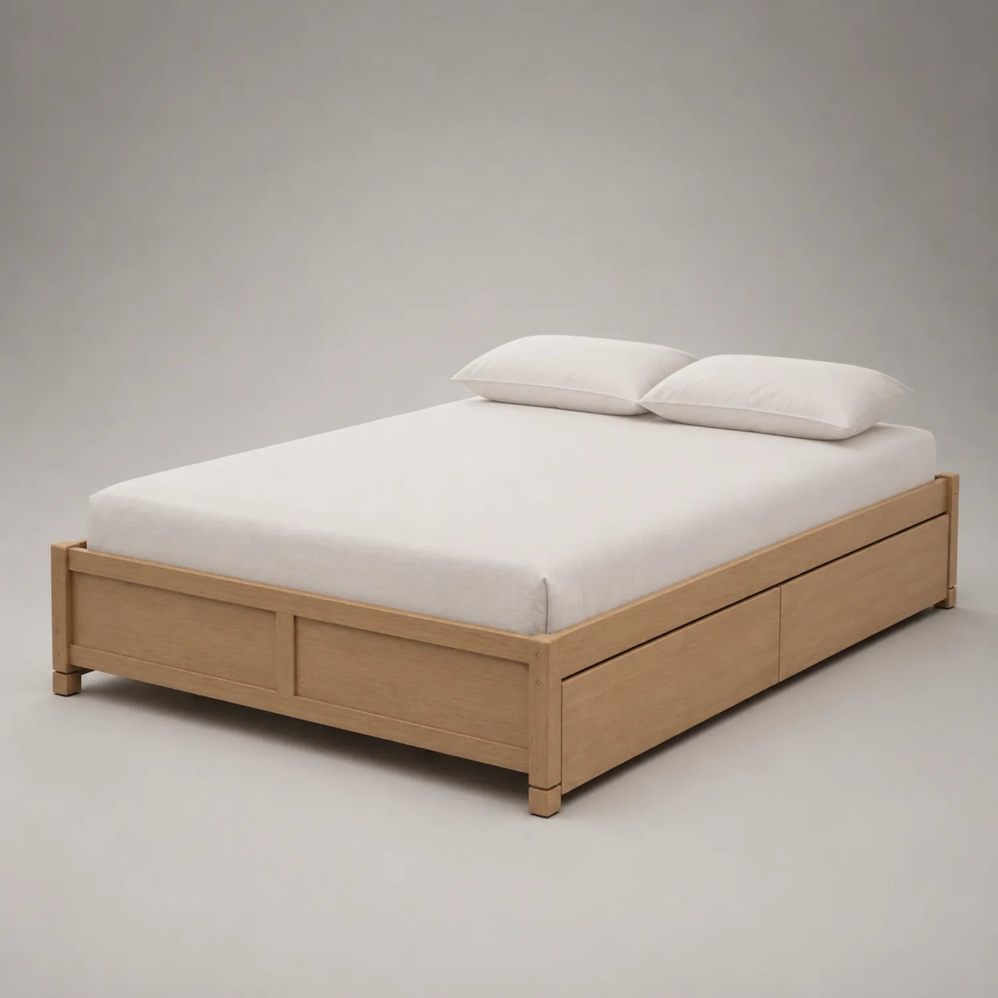 Holzbett mit Stauraum und Matratze 200x160x50 cm
