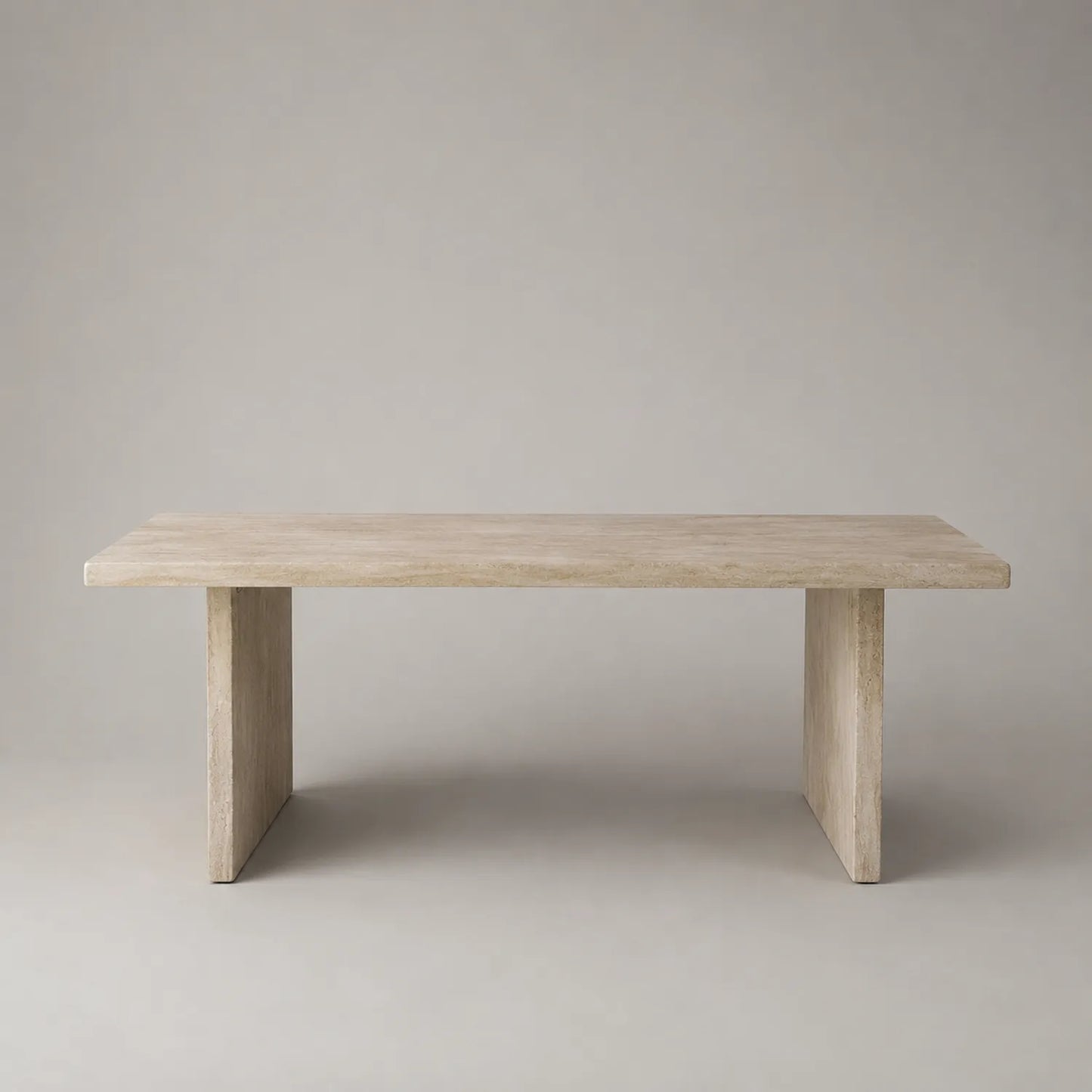 Esstisch Travertin Rechteckig 200x90x75cm Natur