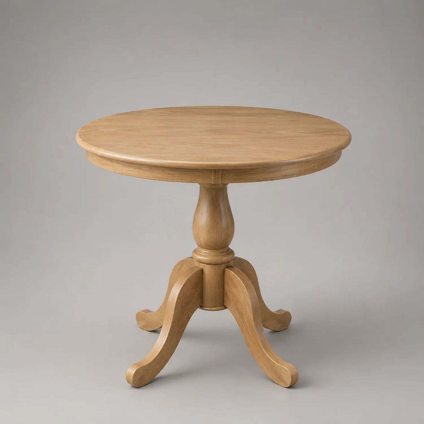 Runder Tisch aus Eichenholz, Ø 100 cm, Natur