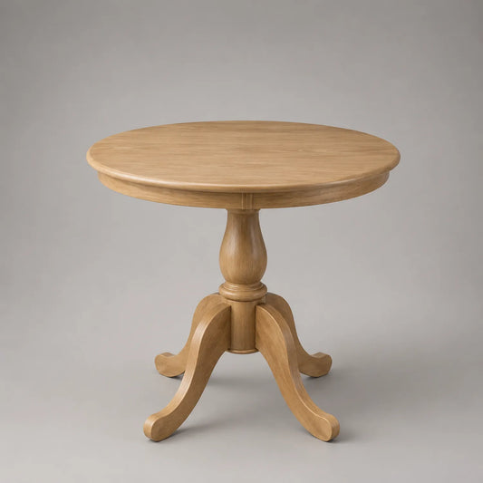 Runder Tisch aus Eichenholz, Ø 100 cm, Natur