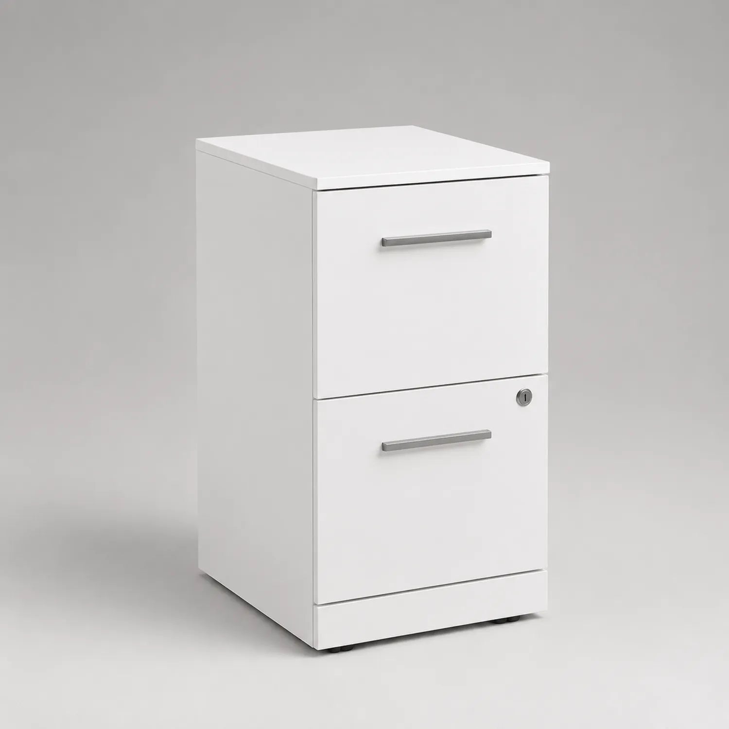 Aktenschrank mit 2 Schubladen Weiß 40x45x72 cm MDF