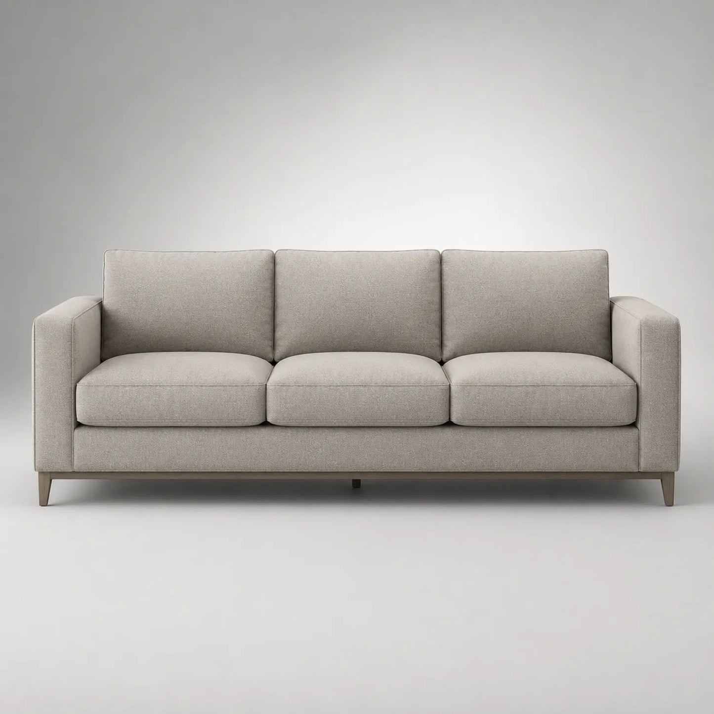 3-Sitzer Stoffsofa Hellgrau
