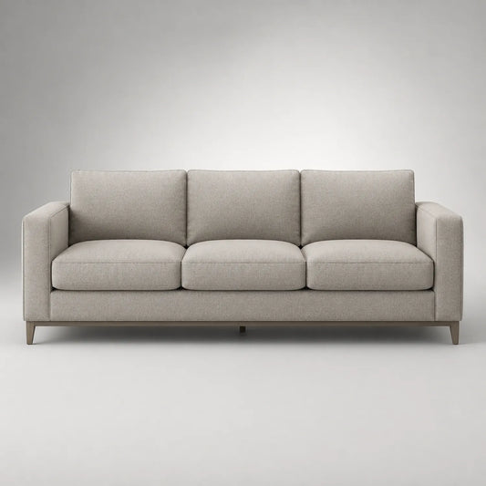 3-Sitzer Stoffsofa Hellgrau
