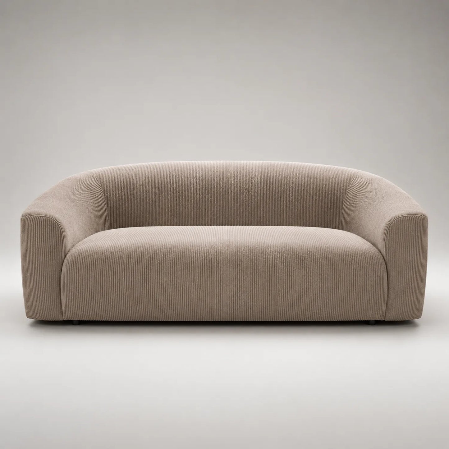 3-Sitzer Sofa Cordstoff Beige 200x90x75cm