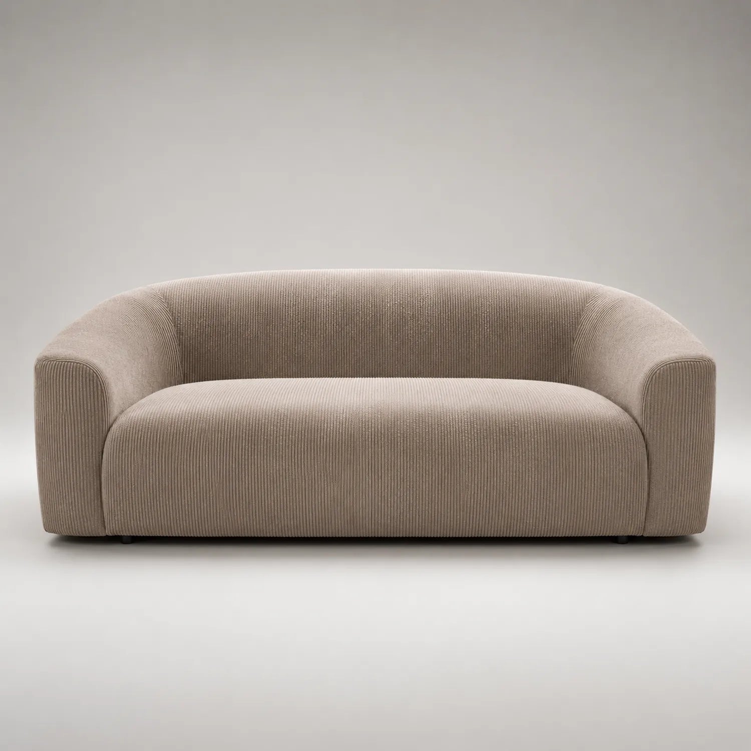 3-Sitzer Sofa Cordstoff Beige 200x90x75cm